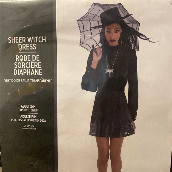 Sheer Black Witch Dress - Picture 2 of 5